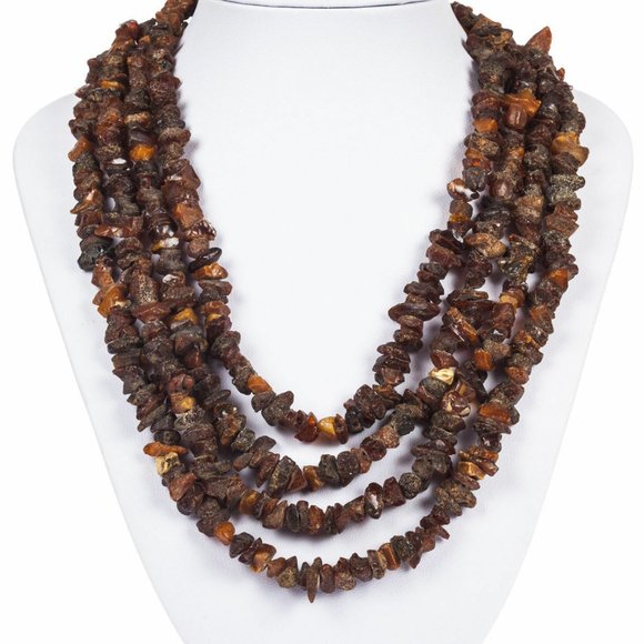 Baltic Amber Chip Bead Necklace